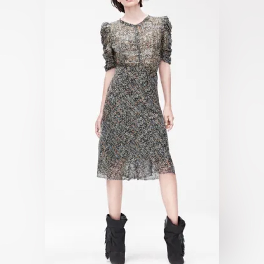 Isabel Marant pour H&M silk gorgeous Peacock dress 6